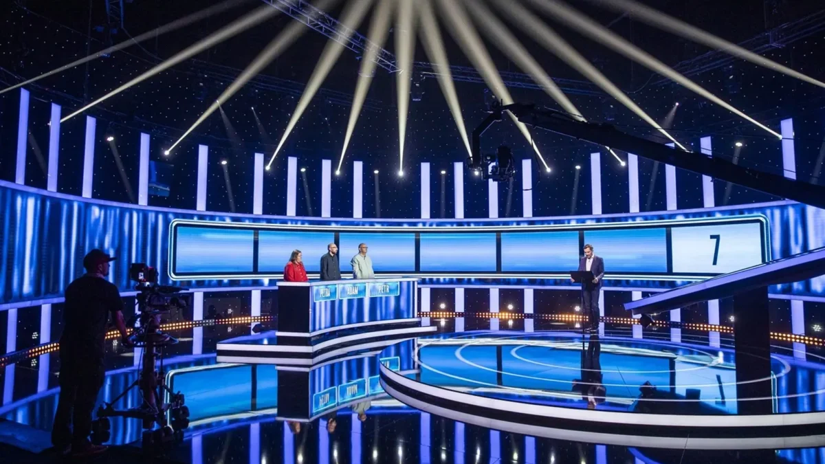 Modré studio pořadu Na lovu