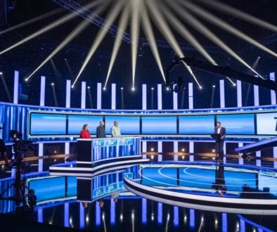 Modré studio pořadu Na lovu