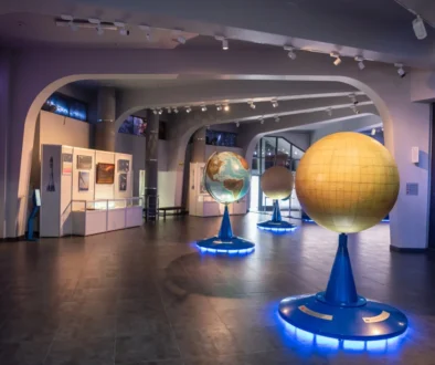 Makety planet v hvězdárně