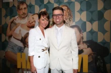 Sandra Nováková a Vojtěch Moravec na premiéře filmu Hádkovi