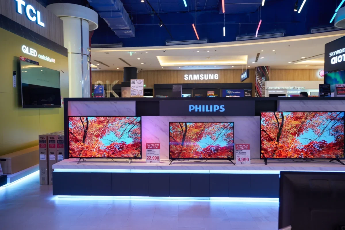 Televize značky Philips v obchodě