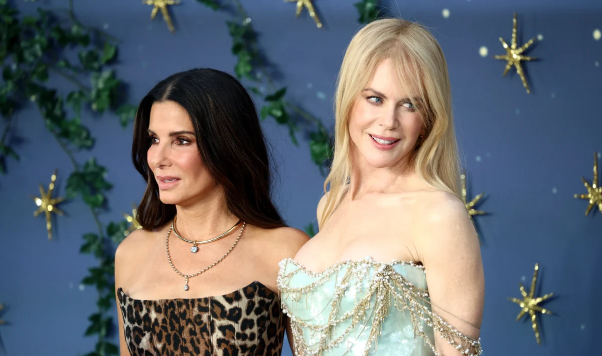 Sandra Bullocková a Nicole Kidmanová na premiéře filmu Magická posedlost 2