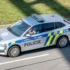 Policejní auto na silnici