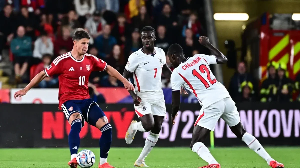 Liga národů Česko versus Anglie