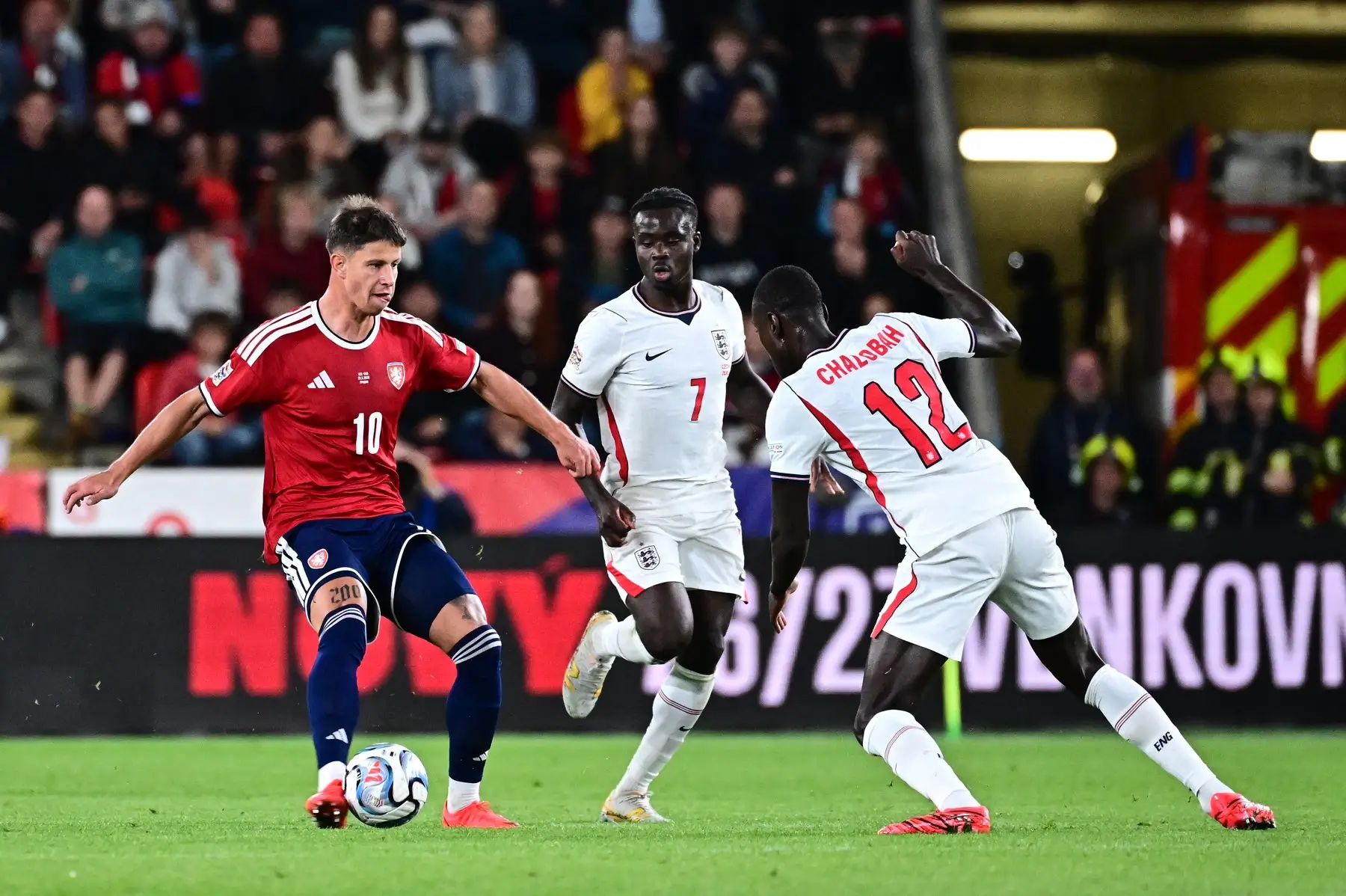 Liga národů Česko versus Anglie