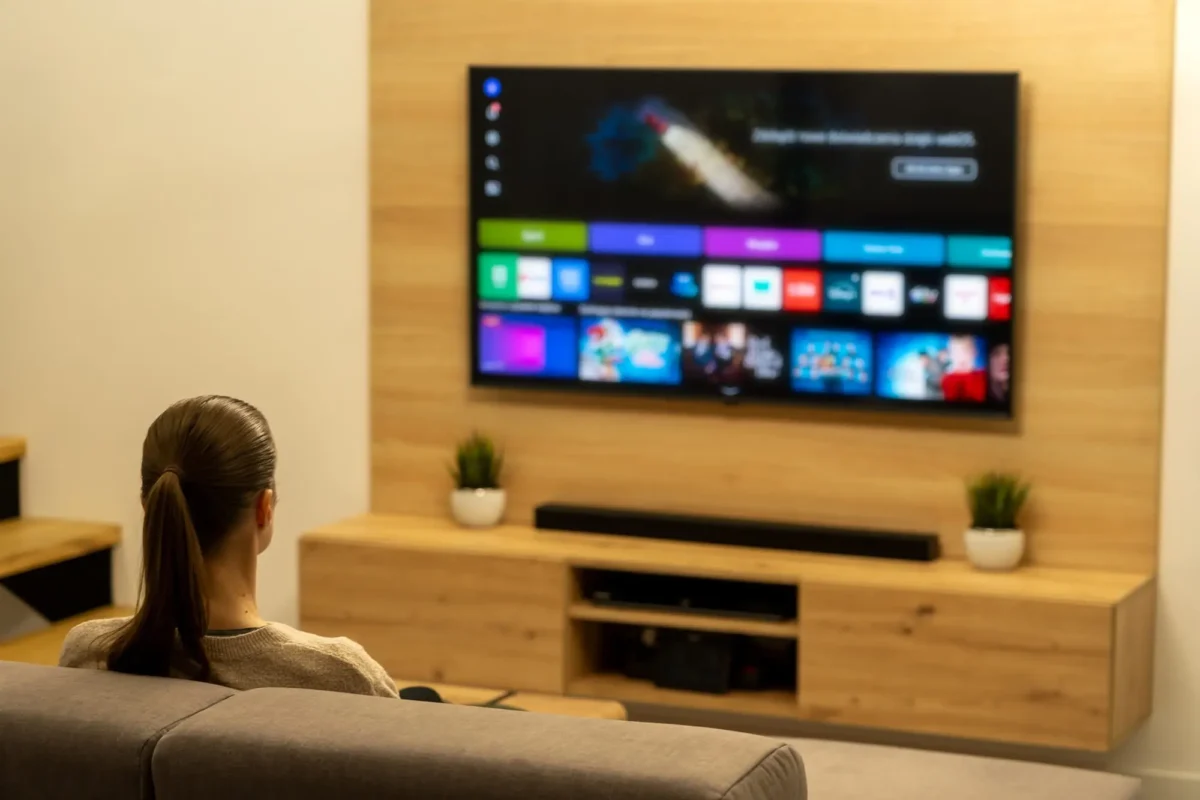 shutterstock_2708482919 1 | TVGURU.cz žena vybírá pořad na televizi