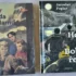Two vintage Czech adventure paperbacks laid on a surface; left cover shows a group of boys under a cloudy sky with the title Foglar Záhada hlavolamu, right cover titled Hoši od Bobří řeky with a moonlit jungle scene.