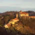 Hrad Pernštejn osvícený sluncem