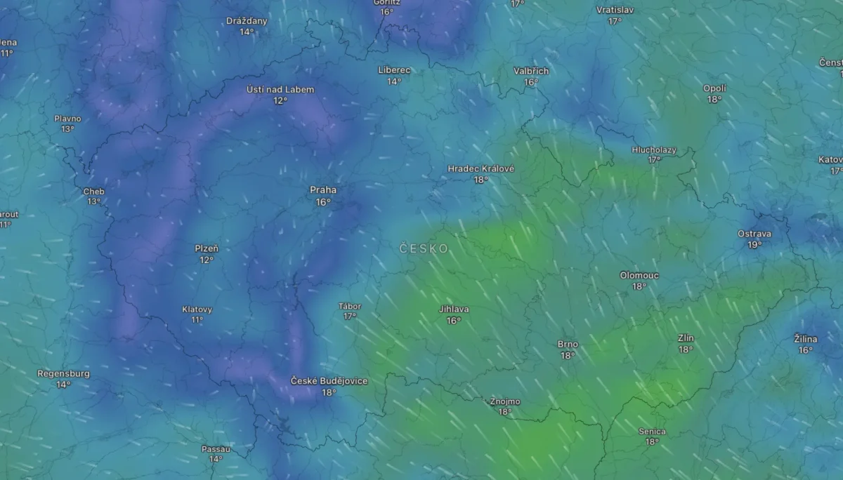 Snímek obrazovky 2026-10-20 v 125301 | TVGURU.cz Mapa počasí na středu